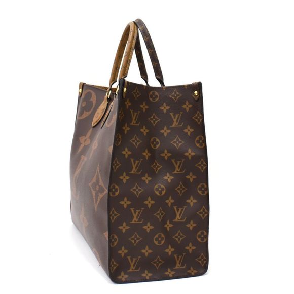 Louis Vuitton On The Go GM Monogram Canvas Brown Tote Bag - Picture 2 of 8